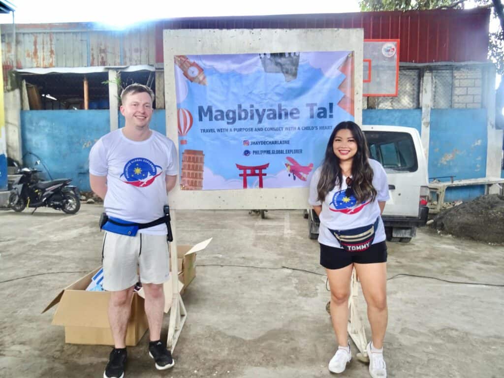 Jhayde McCabe at the Magbyahe Ta community outreach event in Cebu
